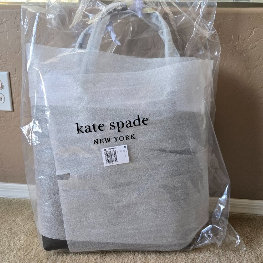NWT Kate Spade Coffee Break NY Leather Tote New York - Picture 2 of 9